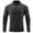 Dark Gray, variant on Men's and Women's Quick Dry Half Zip Stand Collar Top, Fitness Outdoor Base Layer, Stretchy Silk Cotton Long Sleeve for Sports,White XL