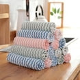 thumbnail image 4 of Bigstone 1/2/5/10/15Pcs Kitchen Wave Absorbent Cleaning Washing Dish Cloth Towel Rag, 4 of 10