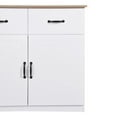 thumbnail image 6 of Buffet Cabinet, Sideboard Cabinet with Storage Kitchen Sideboard with 3 Doors & 3 Drawers Farmhouse Buffet Server Bar Cabinet Console Table for Dining Living Room Decorative Cupboard, White, 6 of 7
