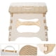 thumbnail image 5 of Silla plegable para niños y adultos, ideal para uso en interiores y exteriores, hecha de plástico PP resistente, color beige, fácil de transportar, perfecta para viajes, camping y actividades al aire, 5 of 7