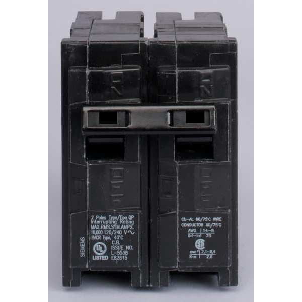 Siemens Q280 Circuit Breaker, 80 Amp, 2 Pole, 240 Volt - Walmart.com