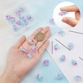 thumbnail image 3 of Acrylic Pendants with Golden Plated Brass Loops and ABS Plastic Imitation Pearl Umbrella Cornflower Blue 20~21x20x20mm Hole: 1.6mm 24pcs/box, 3 of 9