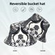 thumbnail image 2 of Balery Artistic Black White Peacocks Sombreros para el sol para hombre y mujer, sombrero de pescador con UPF 50+, 2 of 6