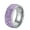 Purple, variant on Women Stainless Steel 8mm Ring Cubic Zirconia Wide Eternity Statement Rings CZ Stackable 5 Row Diamond Wedding Band Purple Size 10
