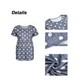 thumbnail image 4 of Hymorin Plus Size Pleated Design Women Pregnant Polka Dot Print Maternity Tops, 4 of 4