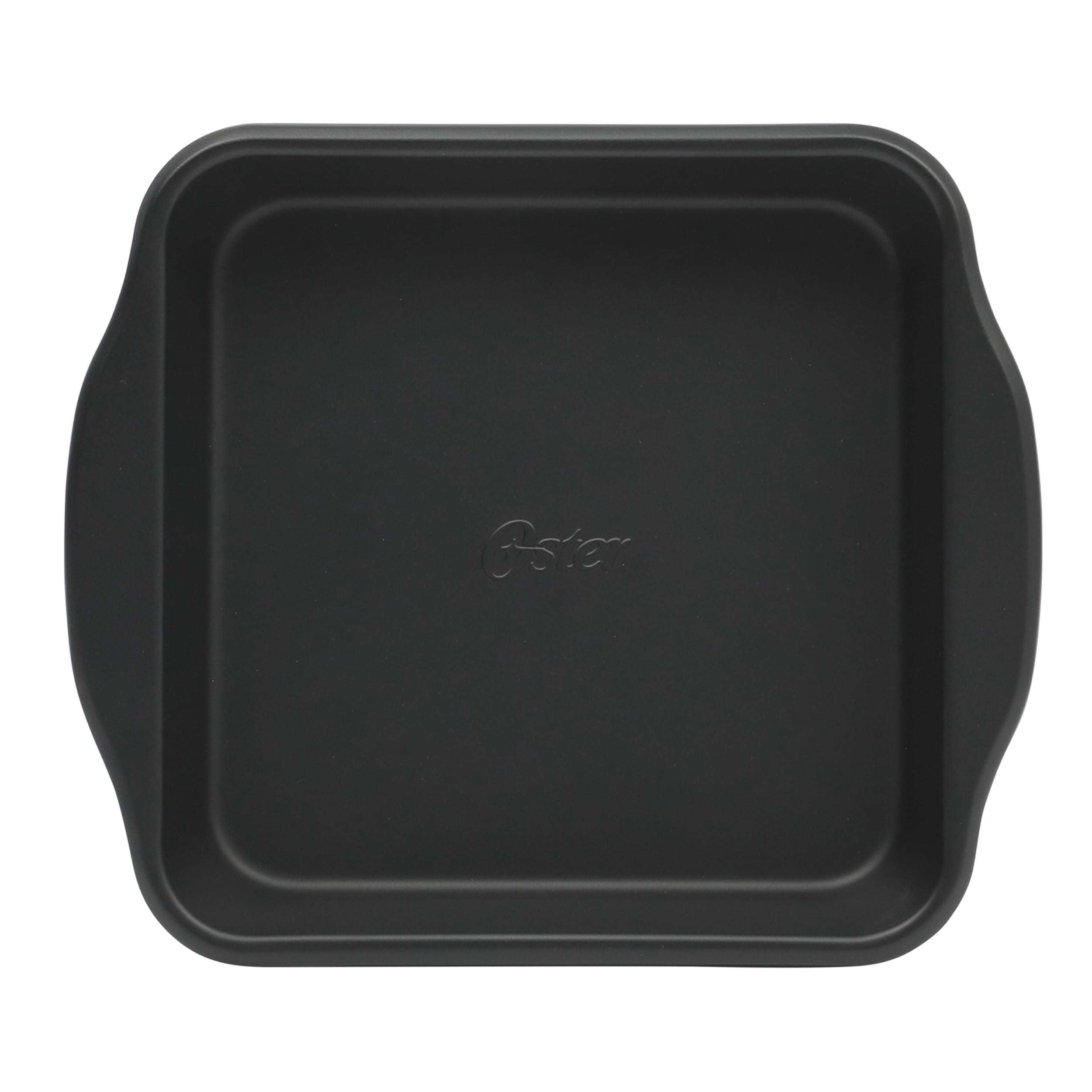 Oster Teston Platinum Collection 8 Inch Nonstick Carbon Steel Square Cake Pan in Matte Black