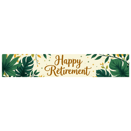 LUUFILx Retirement Celebration Banner Colorful Party Decorations Backdrop Background Happy Event Supplies Photography Props Retirement Party Decor