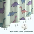 thumbnail image 6 of Colorful Dinosaur Assortment Pattern Shower Curtain 72"x84" ,Bathroom Decorative Shower Curtains Set with 12 Hooks,Modern Waterproof Washable Shower Curtain, 6 of 6