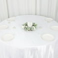 thumbnail image 4 of BalsaCircle 132" White Crinkled Accordion Taffeta Round Tablecloth Wedding Party Events Decorations Supplies, 4 of 8