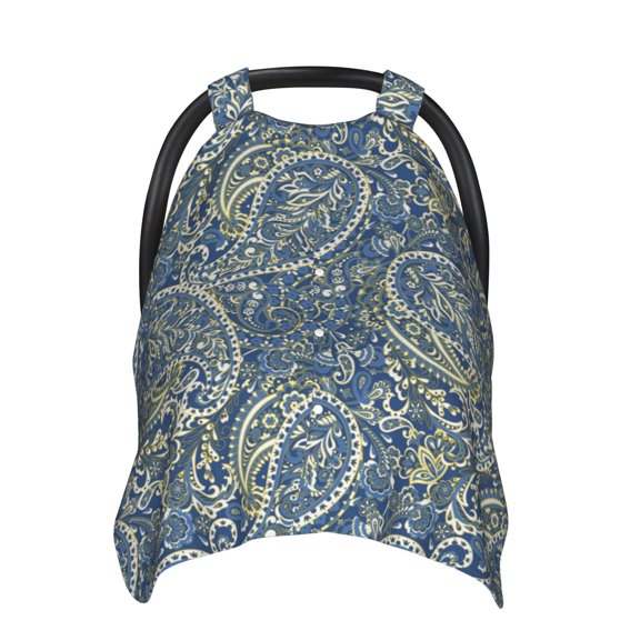 Car Seat Cover Baby - Paisley Print No.J97 Breathable Infant Car Seat Cover for Baby Carseat, Lightweight Comfort Baby Essentials Must Haves Newborn Stuff for Girl Boy