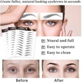 thumbnail image 3 of (Brown)10 Sheets Waterproof Eyebrow Tattoo Stickers（Style 1）, 3 of 5