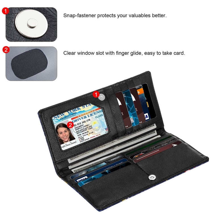 HAWEE Ultra Slim RFID Blocking Bifold Wallet for Women photo 5