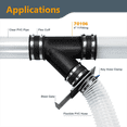 thumbnail image 2 of 4 Inch Y Fitting for 4In Dust Collection Hose, 4 Inch Dust Collection Hose Connector Fittings for Dust Collection System, 2 of 6