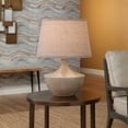 thumbnail image 2 of Jamie Young  Basketweave Ceramic Table Lamp with Linen Shade, 2 of 4