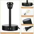 thumbnail image 7 of Touch Control Table Lamp for Bedroom 3 Way Dimmable Bedside Lamp with USB Portwith Round Black Fabric Shade (LED Bulb Included), 7 of 7