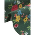 thumbnail image 5 of DARING DIVA Women's Turndown Collar Button Down Floral Blouse XS Army Green, 5 of 5