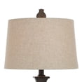 thumbnail image 5 of Berkshire Table Lamp - Brown Finish - White Hardback Fabric Shade - Style B, 5 of 7