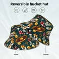 thumbnail image 2 of Xecao Vintage Casino Chips Print Men and Women Night Reflective Hat Runner Cap Visor Bucket Hat Boonie Cap, 2 of 6