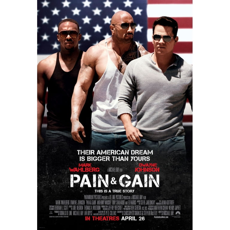 Pain And Gain Movie Poster 24inx36in Poster 24x36 Multi Color