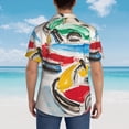 thumbnail image 5 of Haiem Colorful Abstract Bumper Cars Printed Hawaiian Shirt for Men - Men’s Casual Beach Summer Shirts - Stretch Fabric with Modern Fit-X-Large, 5 of 7