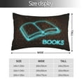 thumbnail image 2 of Pofeuu Neon Sign For Books Print Polyester Microfiber Plush Pillowcases, Super Soft and Cozy Pillow Case Covers with Envelop Closure（Pillow core not included）-20"x30", 2 of 6