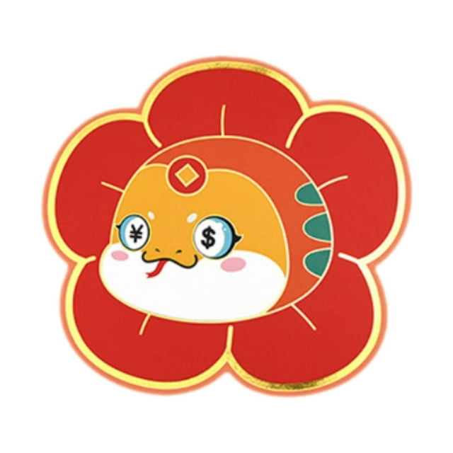 yuksok Chinese Lunar New Year Red Envelope 10 Money Slots Paper for Spring Festival