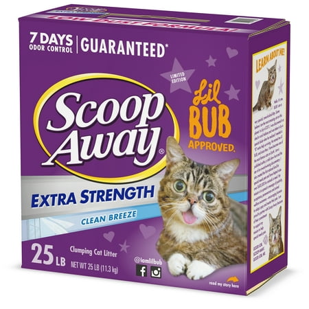 Scoop Away Extra Strength Clumping Cat Litter, Scented, 25 (Best All Natural Cat Litter)