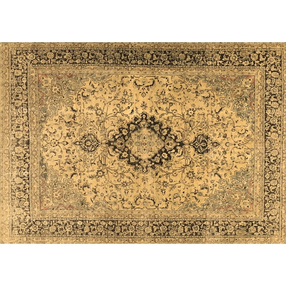 Ahgly Company Indoor Rectangle Persian Brown Traditional Area Rugs, 5' x 7'