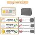 thumbnail image 4 of Bolsa de maquillaje Izuzta Chenille Letter Clear Mama Baby Pouch x2, 4 of 8