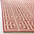 thumbnail image 3 of Safavieh Linden Derbhile Geometric Indoor/Outdoor Area Rug, Red/Creme, 8' x 10', 3 of 8