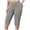 Grey, variant on Women Capri Pants Plus Size Stretch Knee Length Leggings Elastic Waist Casual Summer Ladies Pull On Capris (Black, XXL)
