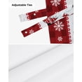 thumbnail image 6 of Christmas Snowflake Gnome Wood Grain Window Curtain Living Room Kitchen Cabinet Tie-up Valance Curtain Rod Pocket Valance, 6 of 6