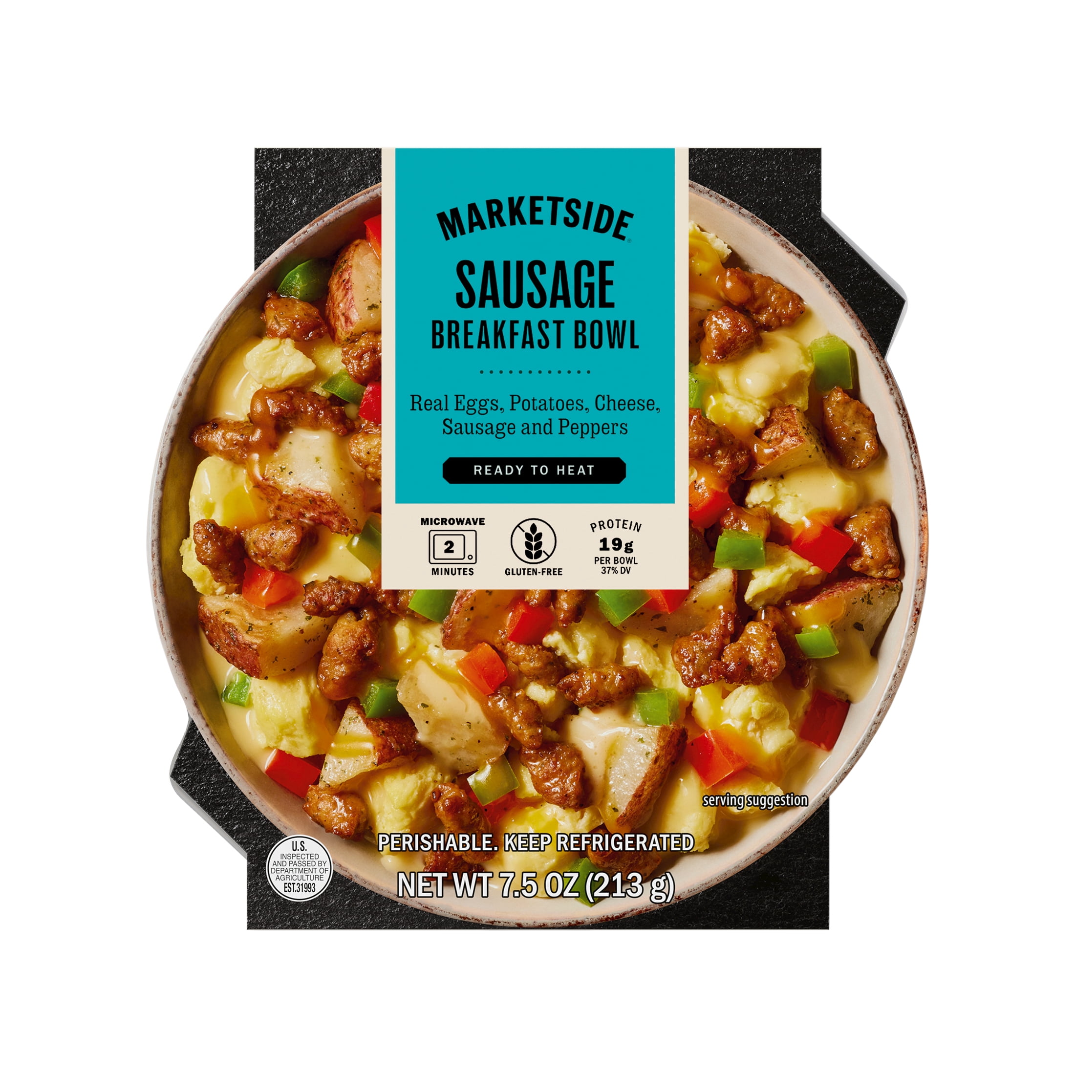 Marketside Ready to Heat Sausage Breakfast Bowl, 7.5 oz (Refrigerated)