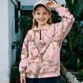 thumbnail image 2 of Uorisanigo Kids Girls Sweatshirt Casual Long Sleeve Pullover Crop Tops Oversized Pink Camo Hunting Forest Quarter-Zip Pullover Jacket Teen Girl School Athletic Tops Fall Fashion Outfits Clothes, 2 of 7