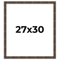 27x30 Frame Gold Real Wood Picture Frame Width 1.5 inches | Interior Frame Depth 0.5 inches |