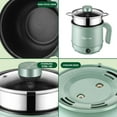 thumbnail image 5 of Back to School Savings! Feltree Hot Pot Electric, 1.7 Liter Electric Wok with Steam Compartment, 2 Speed Heat Setting, Dorm/Office/Travel Mini Hot Pot Multifunctional Frying Pan, 5 of 7