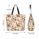 thumbnail image 5 of Balery Sunflowers And Butterflies Bolsa Tote Estilo Estético con Cremalleras, Bolsa de Hombro, Bolsa de Compras Grande y Plegable, 5 of 8