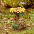 thumbnail image 3 of Billuyoard Alimentador de pájaros de resina para baño, resistente al desgaste, apariencia exquisita, adorno de jardín, decoración de patio, Juguetes para pájaros, 3 of 6