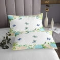 thumbnail image 3 of YST Kids Spring Coverlet Twin Size Chic Butterfly Bedding Set, Wild Dragonfly Coverlet Set Blue Pink Hydrangea Floral Quilt Set, Ultra Soft Bed Cover Colorful Flower Girls Room Decor, 3 of 3