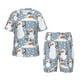 thumbnail image 1 of Balery Happy Snowmen Snowfall Conjunto de Pijama Infantil de Manga Corta con Estampado – Ropa de Dormir de Algodón Suave-4X-Large, 1 of 6