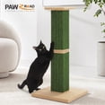 thumbnail image 3 of PAWZ Road 31" Cat Scratching Post for Indoor Cat Scratcher with Plush Large Base, Green, 3 of 10