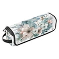 thumbnail image 2 of Hair Tool Organizer Bag with Heat Resistant Mat Removable Travel Storage Case for Hot Air Brushes Curling Irons Snowman with Flowers Bird, 2 of 8