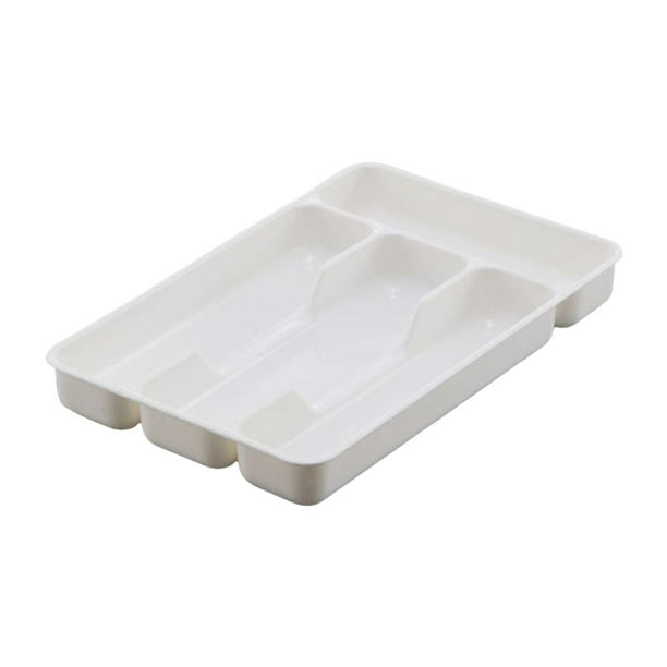Organizador de cubiertos Gloria Accs multifunción con 4 compartimentos Blanco