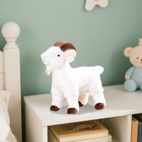 Byujiro Simulated Cute Goat Plush Toy Children's Sleeping Doll Birthday Gifts for Family Friends Children's Holiday Gifts