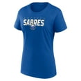 thumbnail image 2 of Women's Logo Athletic Royal Buffalo Sabres Launch Scoop Neck T-Shirt, 2 of 3