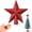 Red, variant on Miaocao Hanaive Christmas Tree Topper Mini Star Small Treetop for Christmas Tree Star Ornaments Decorative for Home Xmas Holiday Party(Pink,2.36 Inch,Glitter)