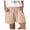 Beige, variant on Aayomet Womens Shorts Cotton Linen Shorts Women Waist With Pockets Elastic Casual Workout Flowy Shorts For Women Beige,XL
