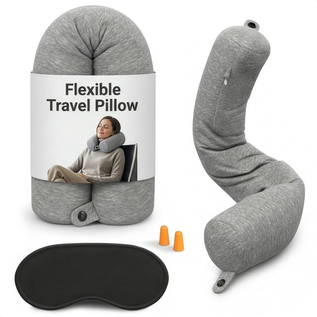 Almohada de Cuello Ajustable Point2Points Twist de Espuma Viscoelástica