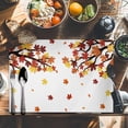thumbnail image 6 of Maple Leaf Placemats Set of 12 Fall Autumn Leaves Heat Insulated Linen Place Mats, Washable Stain-Proof Table Mats for Dining Tables Holiday Decor 13x19inch, 6 of 9