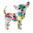 thumbnail image 1 of Graffiti Chihuahua Statue Dog Figure Spray Paint Resin Table Decoration Delicate Style A, 1 of 8